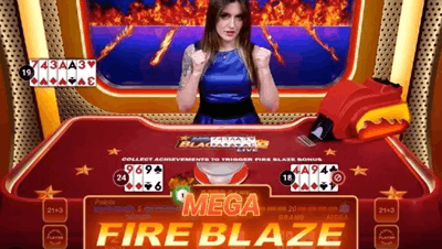 mega fire blaze blackjack live
