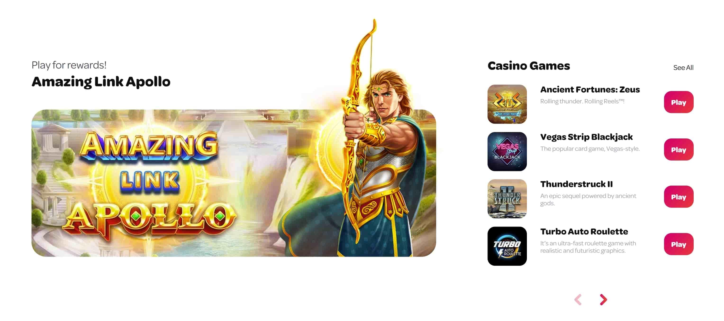 Spin Casino games