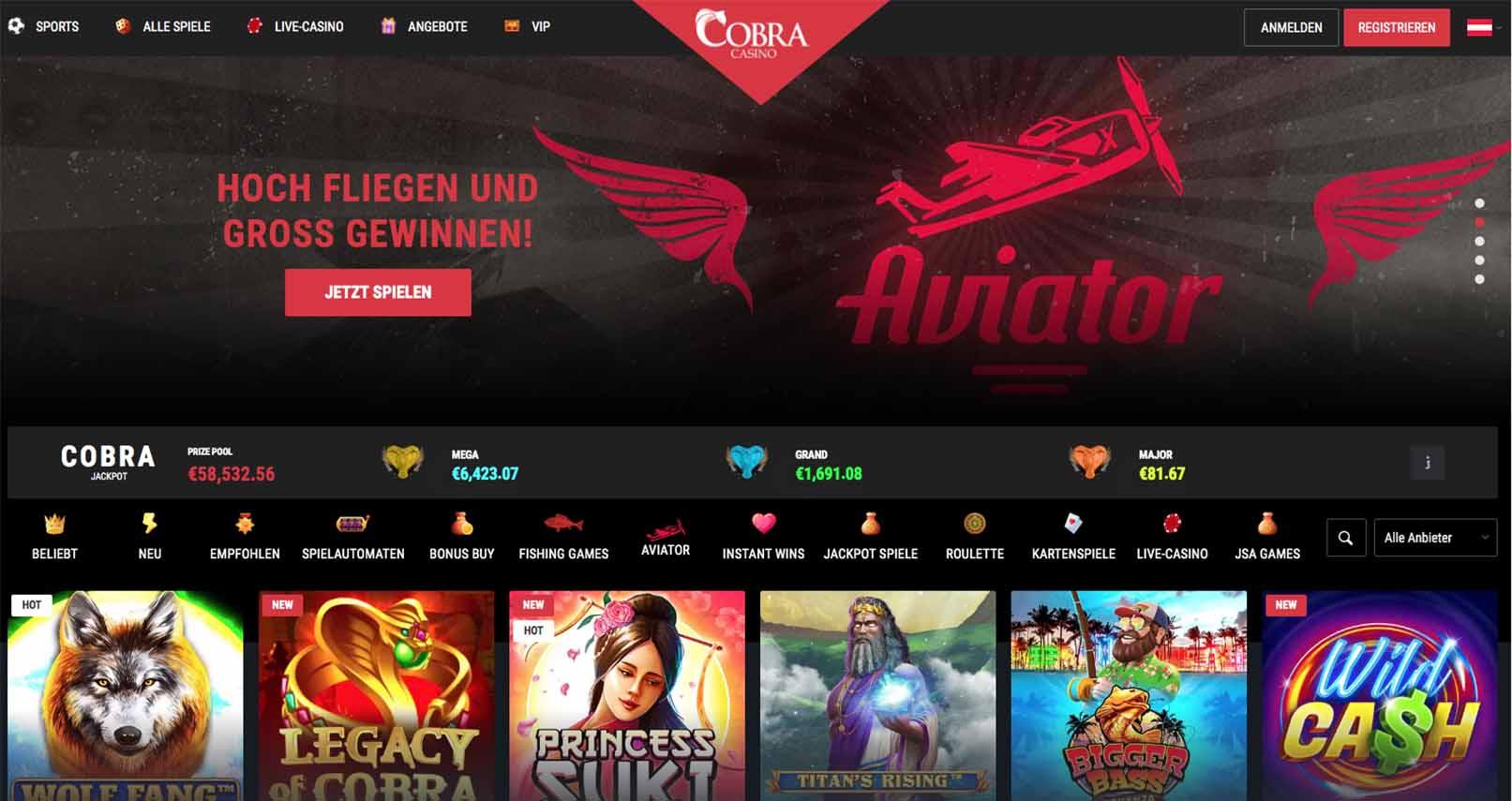 cobra-live-spiele