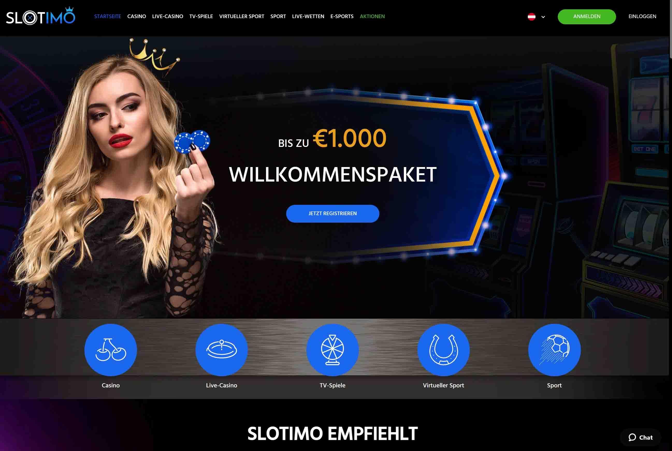 Slotimo casino willkommenspaket