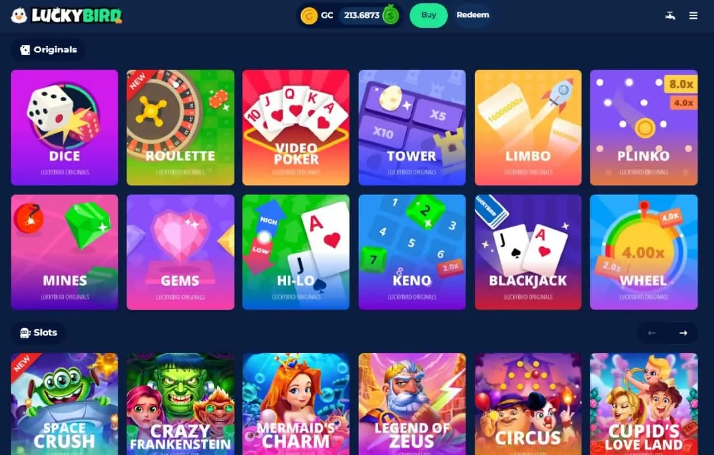 LuckyBird.io games