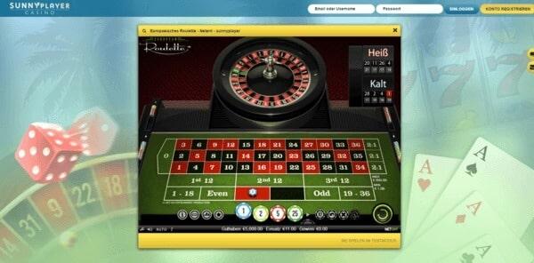 Sunnyplayer European Roulette