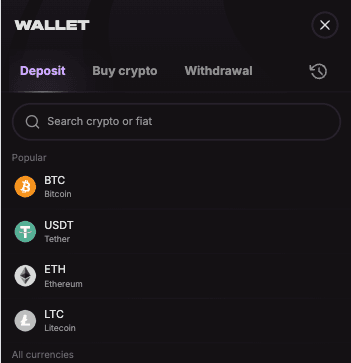 How to deposit step 2