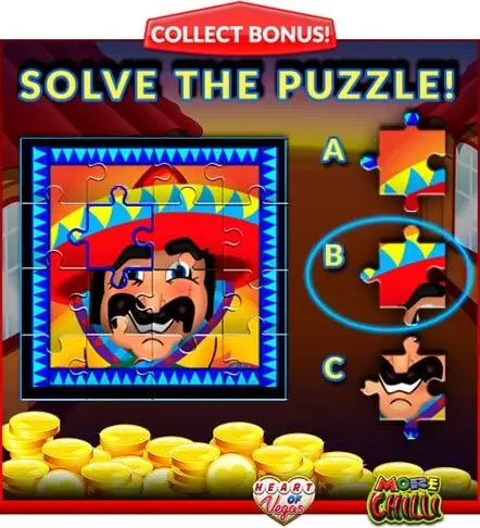 Heart of Puzzle Chilli Play at Heart Of Vegas