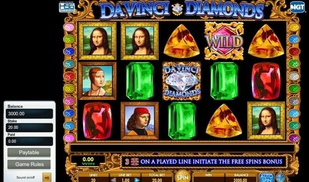 Da vinci Screenshot - Mr. Green Casino
