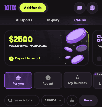 How to deposit step 1