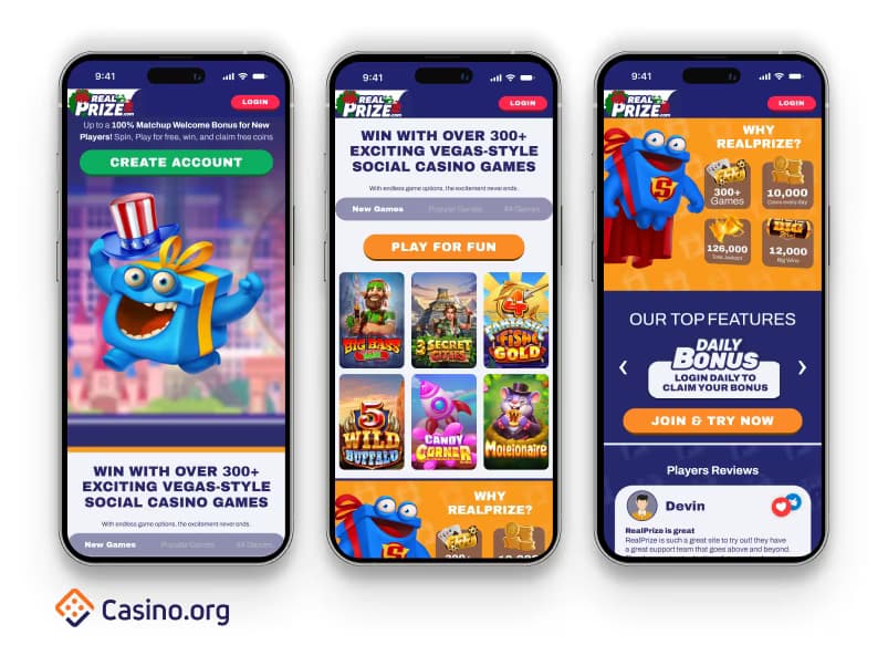 RealPrize old image for mobile