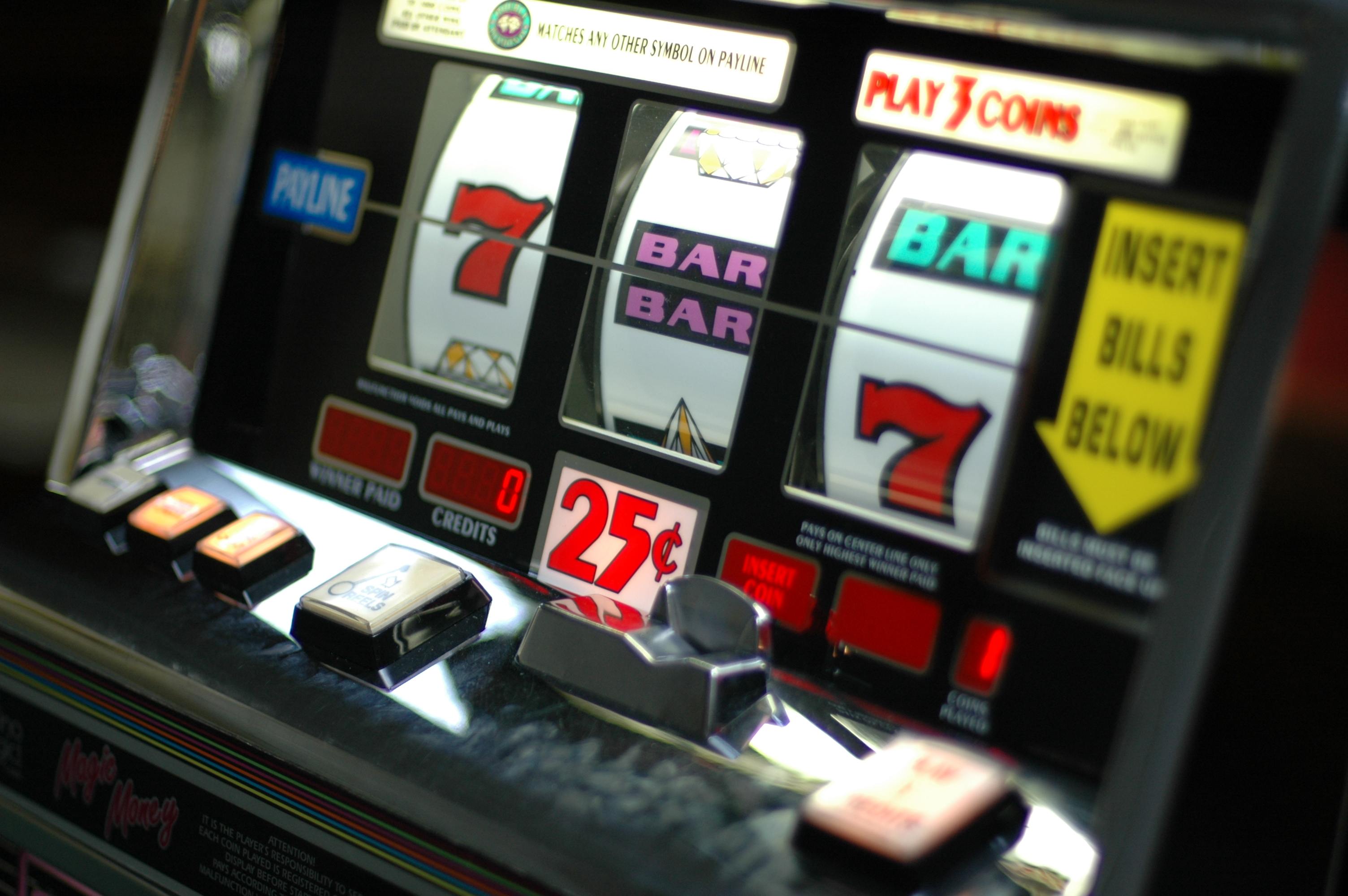 revenue on slot machines in bars