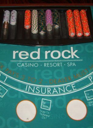 blackjack table showing side bets