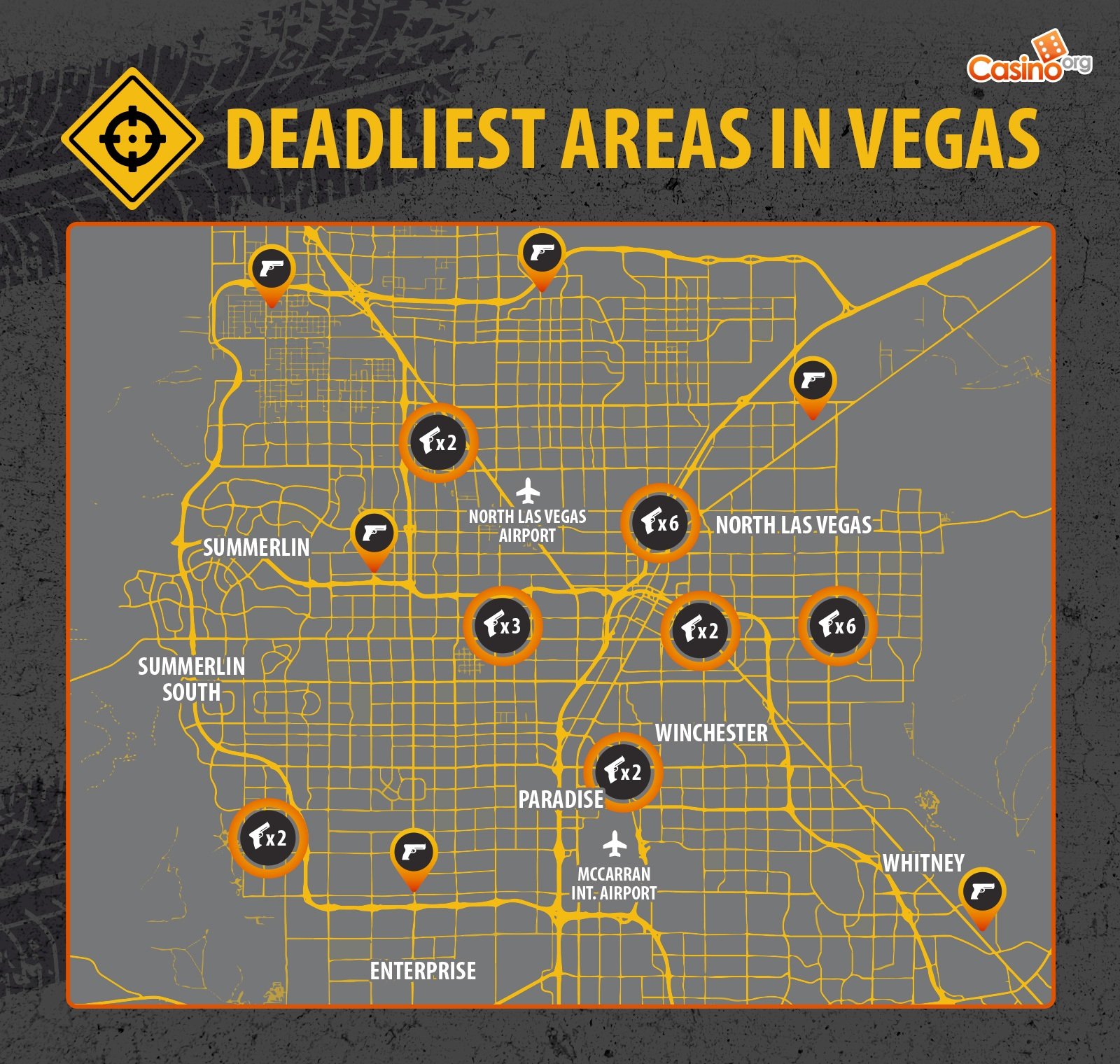 Las Vegas Gang Map Drive-By Shootings In Vegas: What Are The Odds? - Casino.org Blog