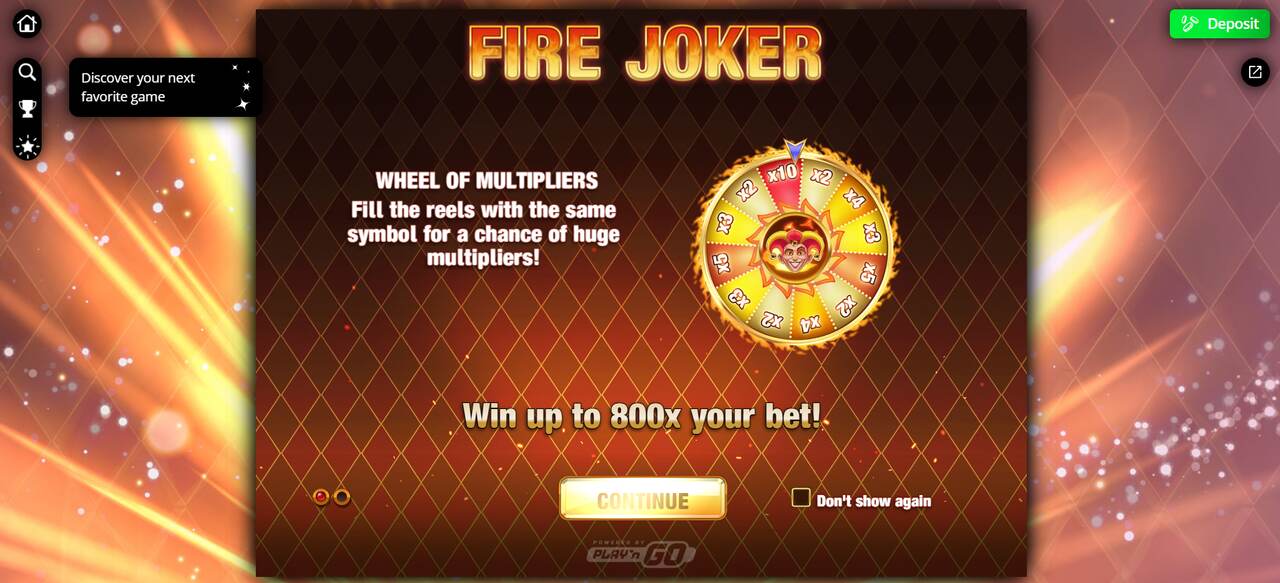 magic red fire joker