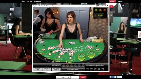 Spela Live dealer blackjack på Royal Panda Thumbnail