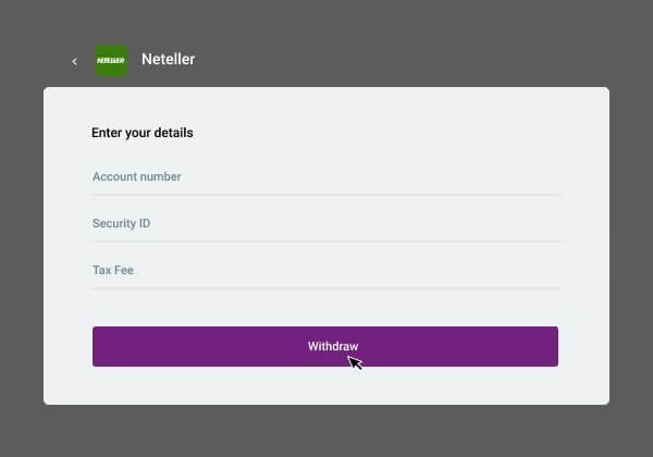 Withdrawal Neteller Transfer Step 3