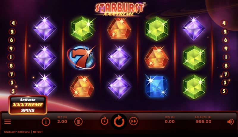 Starburst XXXtreme slot screenshot