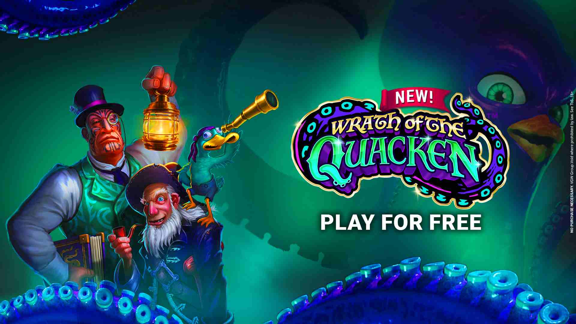 LuckyLand Slots game - Wrath of the Quacken 