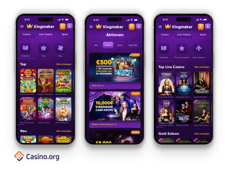 Kingmaker Casino Overview