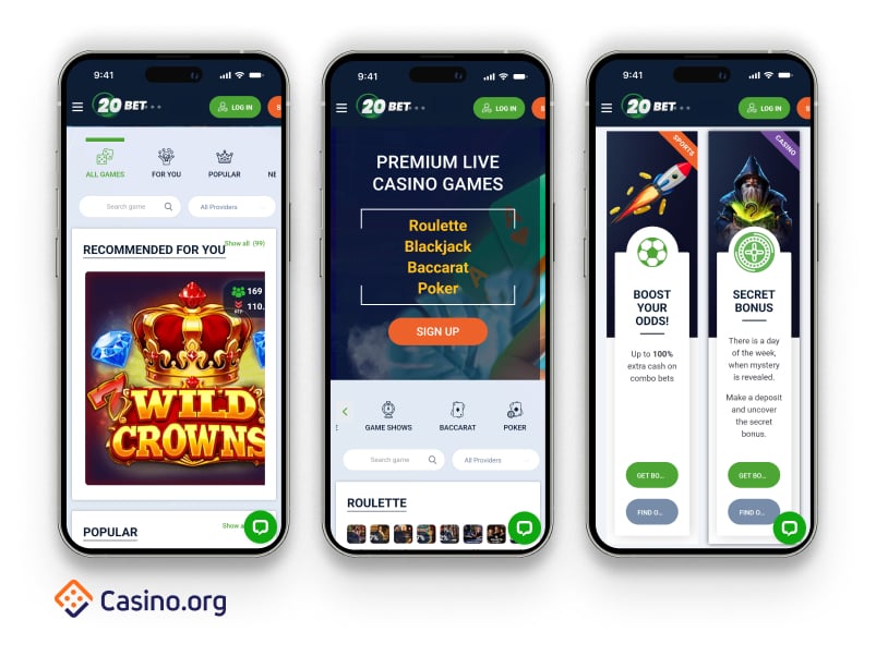 20Bet casino app