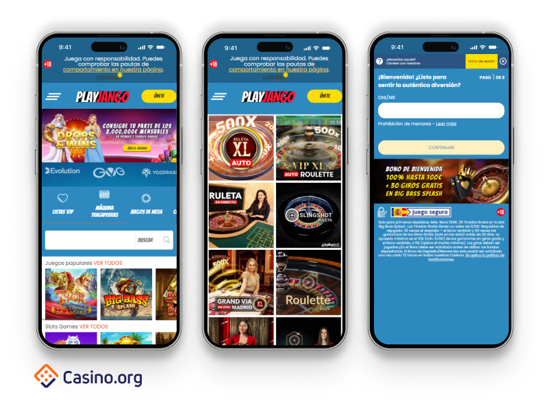 capturas de pantalla de playjango casino