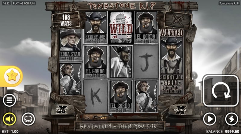 Tombstone R.I.P slot screenshot