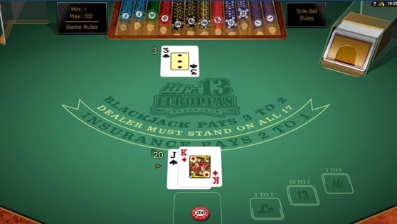 Blackjack Europeo