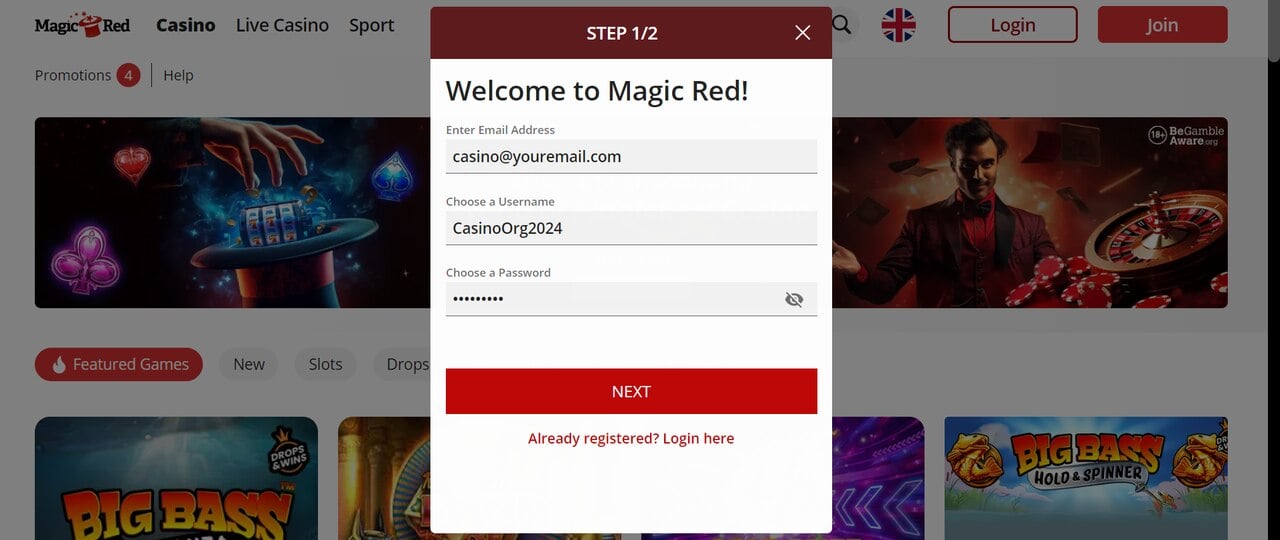 magic red join