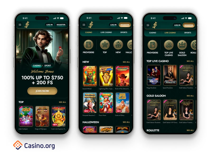 Cashed Casino mobile