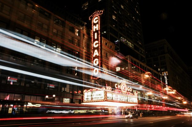 Chicago Straße, Leuchtreklame