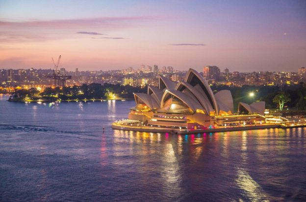 Sydney, Oper bei Nacht