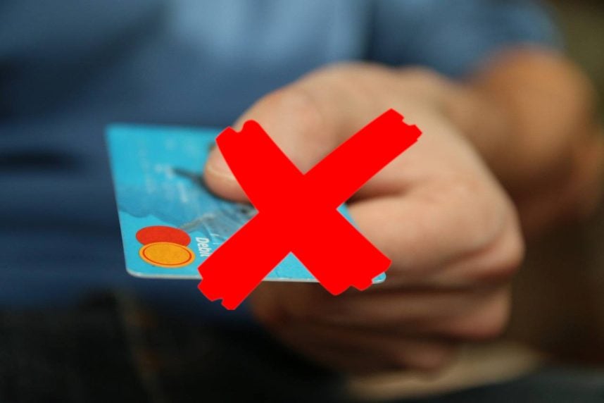 Symbolbild Kreditkartenverbot
