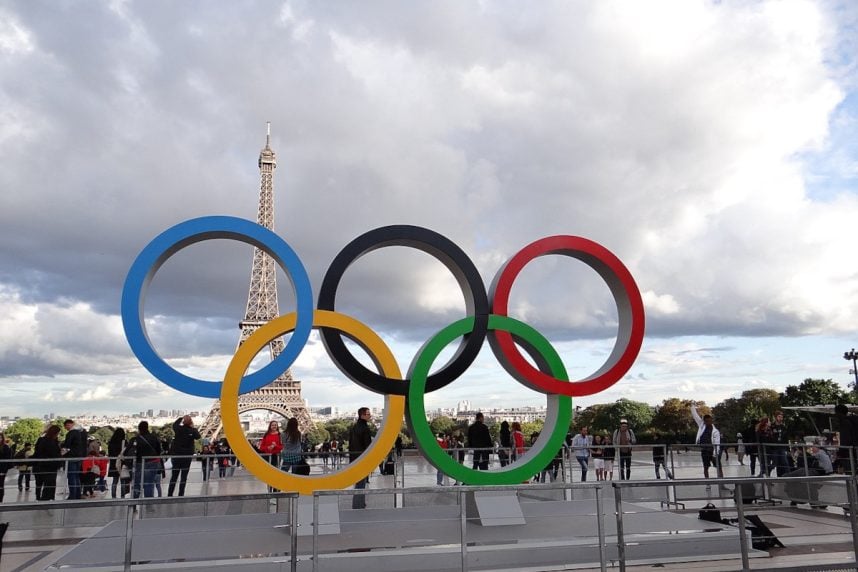 Olympische Ringe in Paris