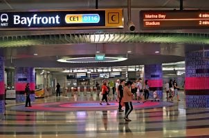 Singapur MRT Station Bayfront