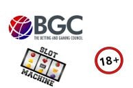 BGC-Logo, Online-Slot, 18-Schild