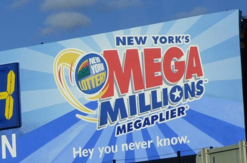 Mega-Millions-Schild