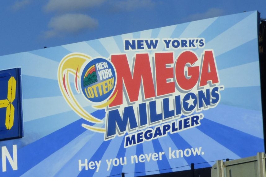 Mega-Millions-Schild