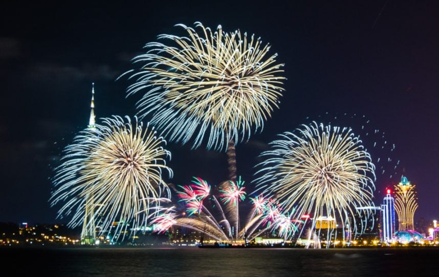 Feuerwerk über Macau