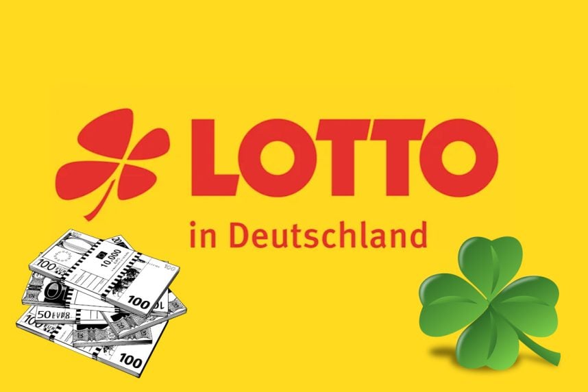 Lotto-Logo, Kleeblatt, Geldscheine