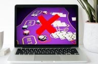 Notebook, Online-Casino, Kreuz