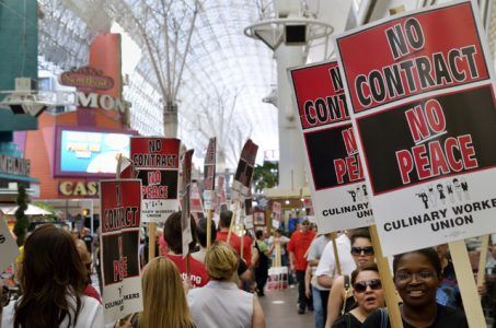 Downtown Las Vegas Culinary union strike