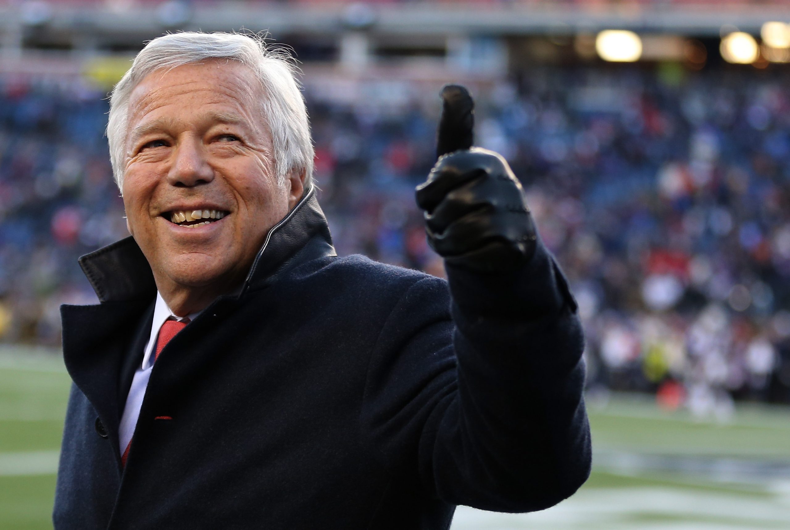 Patriots Robert Kraft Backs LV Raiders Support Builds in NFL