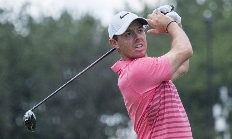 what time is rory mcilroy teeing off today