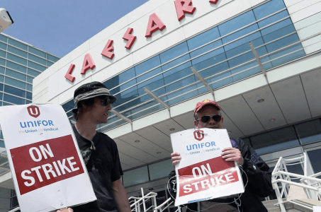 Caesars Windsor strike union