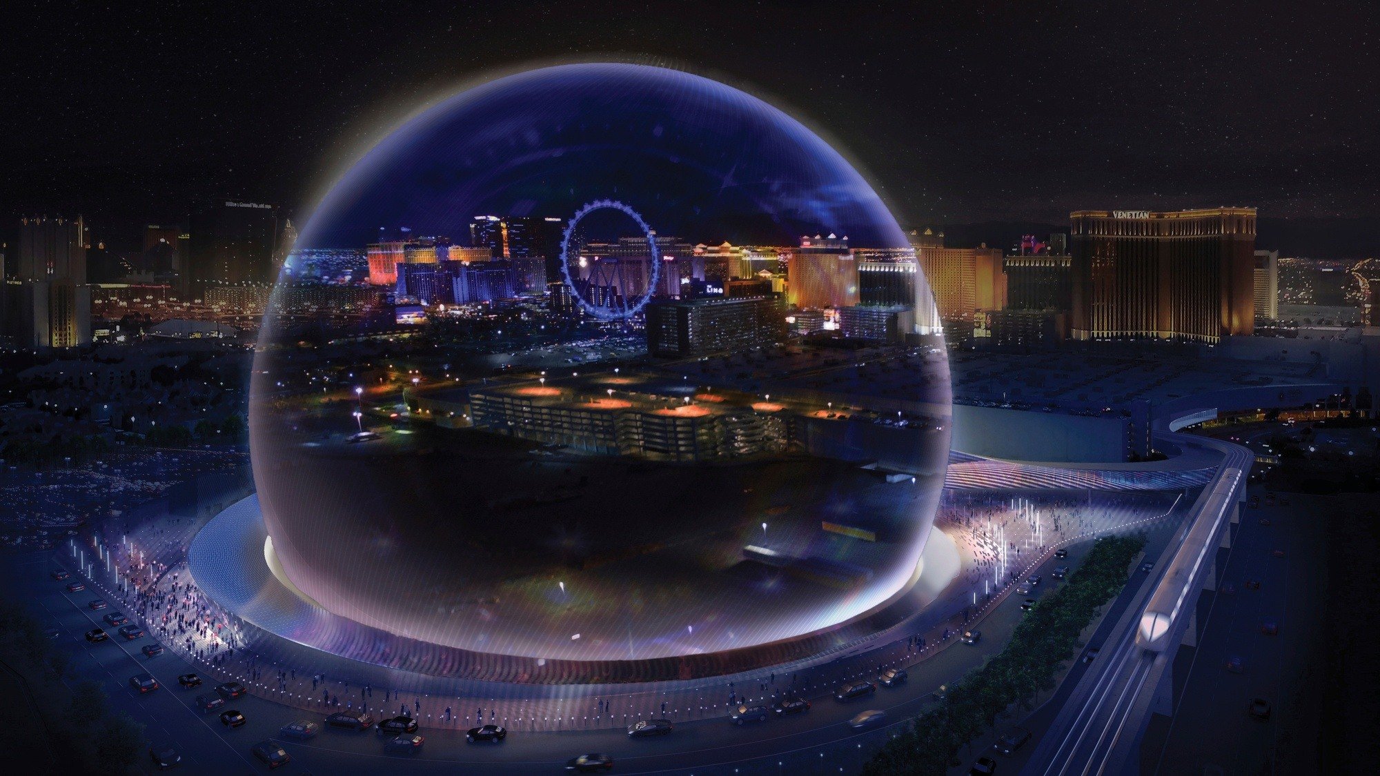 MSG Sphere at the Venetian Breaks Ground, Sandoval Gets Ball Rolling