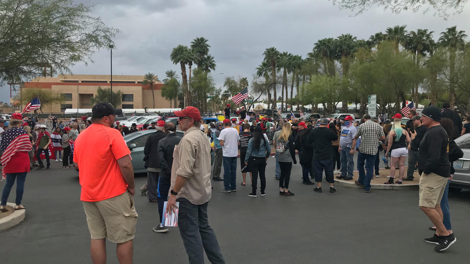 Reopen Nevada Protestors Show Disgust for Closings, Support for Trump