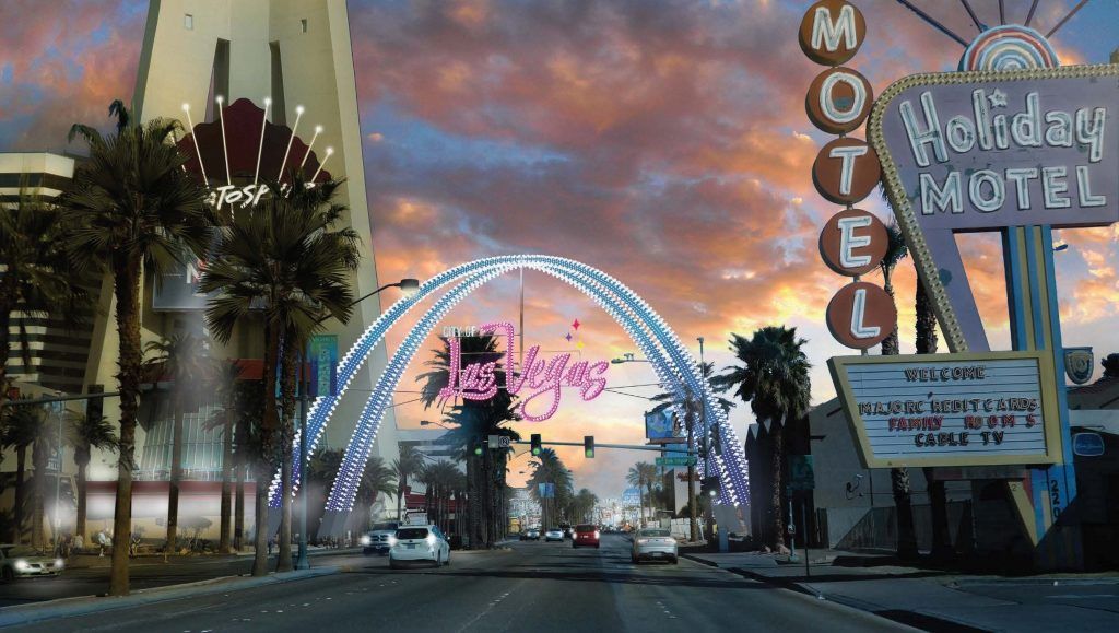 Las Vegas Gateway to Downtown Casino District Set for November Lighting ...