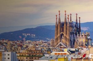 La Basilica in Barcelona, Spain