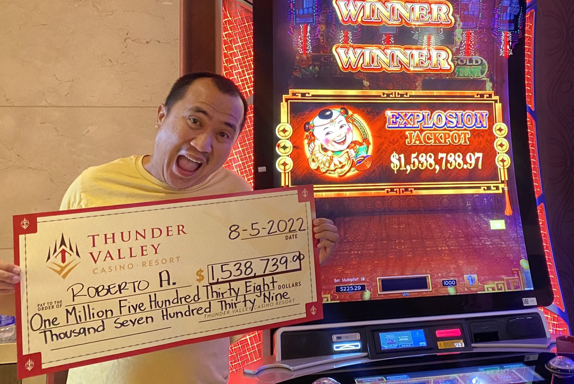 Jackpot Thunder Valley Slot Player Wins 1 5M In California