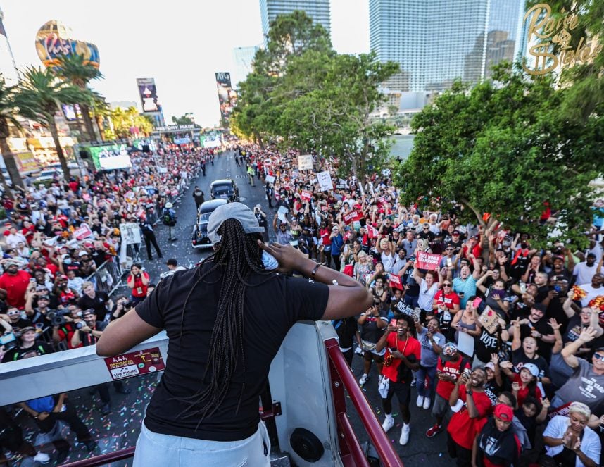 WNBA Team’s Victory Parade Celebrates Las Vegas' First Major League ...