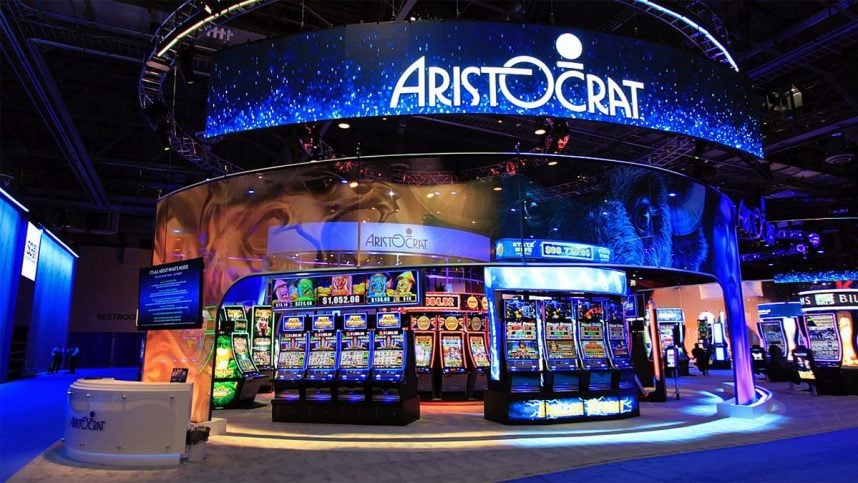 Aristocrat Gaming slot display