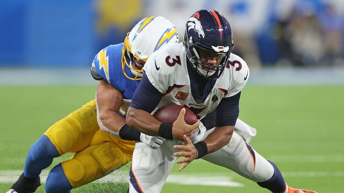 Denver Broncos QB Russell Wilson Goes Down in 'Monday Night
