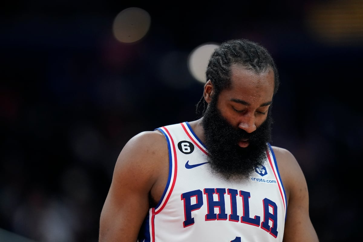 James Harden in Philadelphia: The Beard attends first 76ers